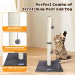 Krabpaal voor katten - 80x41x41 cm - Wit - Nobleza, Verzenden, Zo goed als nieuw