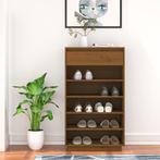 vidaXL Schoenenkast 60x34x105 cm massief grenenhout, Verzenden, Nieuw