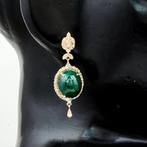 Oorbellen - 14 karaat Geel goud - 9.64ct. tw. Beril -, Sieraden, Tassen en Uiterlijk, Oorbellen, Nieuw
