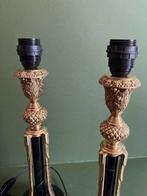 G&C Interiors - Lamp (2) - Brons, Marmer - Set tafellampen