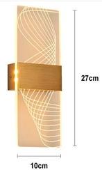 Touch Sensor LED Wandlamp – Modern Acryl en Aluminium, Verzenden, Nieuw
