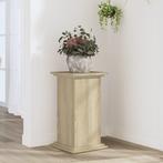 Plantenstandaard 33x33x60 cm bewerkt hout sonoma eikenkle..., Tuin en Terras, Verzenden, Nieuw