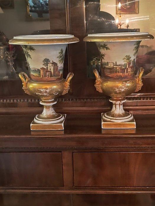 Vaas (2) - Porselein - Paar van Imperial Craters, Antiek en Kunst, Antiek | Glas en Kristal