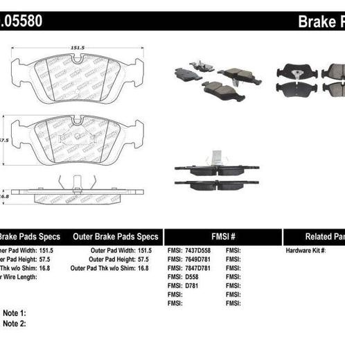 StopTech 96-02 BMW Z3 / 03-08 Z4 / 97-00 323 / 10/90-99, Auto-onderdelen, Remmen en Aandrijving, Ophalen of Verzenden