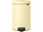 Brabantia NewIcon Prullenbak - 20 liter - Mellow Yellow, Verzenden, Zo goed als nieuw