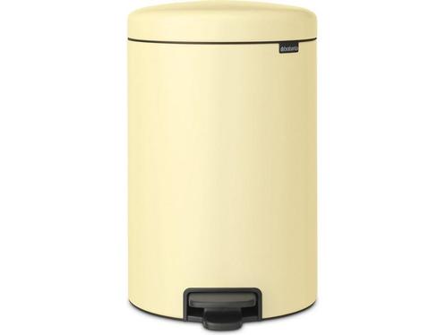 Brabantia NewIcon Prullenbak - 20 liter - Mellow Yellow, Huis en Inrichting, Woonaccessoires | Overige, Zo goed als nieuw, Verzenden