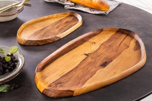 Stevige set van 2 dienbladen AMAZONAS 56cm serveerplank met, Huis en Inrichting, Woonaccessoires | Overige, Ophalen of Verzenden