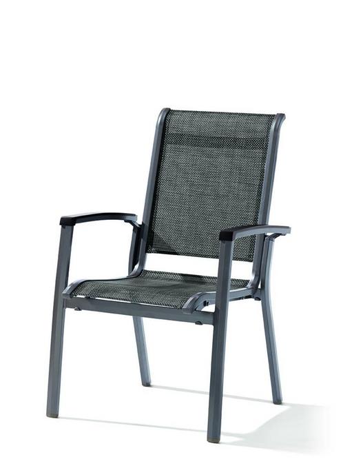 Sieger Calvi Stapelstoel Aluminium/textileen -, Huis en Inrichting, Stoelen, Ophalen of Verzenden
