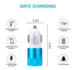 Snellader - Auto - Inclusief 1m kabel en adapter - USB en, Telecommunicatie, Mobiele telefoons | Toebehoren en Onderdelen, Verzenden