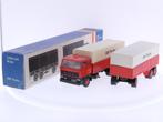 Schaal 1:50 Lion Car Nr.64 Daf 2800 vrachtauto met aanhan..., Hobby en Vrije tijd, Modelauto's | 1:50, Ophalen of Verzenden, Gebruikt