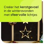Kerstverlichting Raam Sterren - 81cm - Inclusief Batterijen, Diversen, Kerst, Verzenden, Nieuw