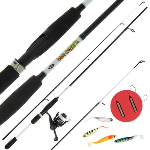 NGT Drop Shot Combo inclusief hengel, molen, lijn, dropshot, Watersport en Boten, Hengelsport | Algemeen, Nieuw, Verzenden
