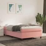 vidaXL Bedframe fluweel roze 120x200 cm, Verzenden, Nieuw, Twijfelaar, 120 cm