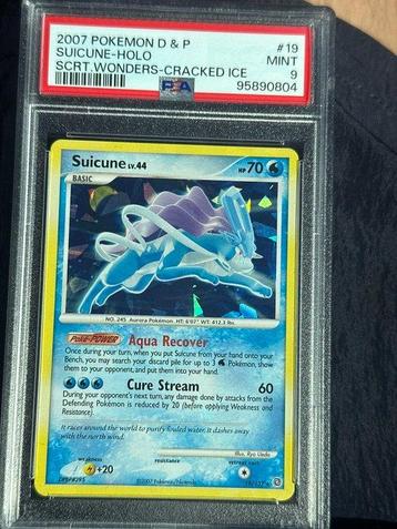 Pokémon - 1 Graded card - Suicune Cracked ice - PSA 9 beschikbaar voor biedingen