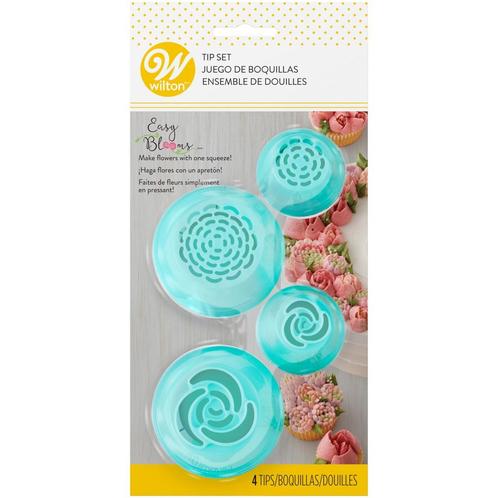 Wilton Spuitmondjes Easy Blooms Set/4, Hobby en Vrije tijd, Taarten en Cupcakes maken, Nieuw, Verzenden