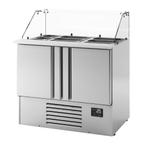 GGM Gastro | Saladette Premium PLUS - 978mm - 2 deuren - met, Verzenden, Nieuw in verpakking