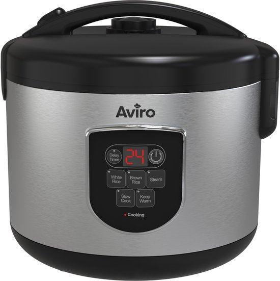 2dekans | Aviro Rijstkoker - Slowcooker - 1,8L - 7 Functies, Witgoed en Apparatuur, Strijkijzers en Strijkplanken, Zo goed als nieuw