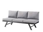 Sieger Auckland Lounge/Ligbed - Ijzergrijs/lichtgrijs, Tuin en Terras, Ophalen of Verzenden, Nieuw