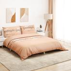 vidaXL Dekbedovertrekset 200x220 cm katoen roze, Huis en Inrichting, Verzenden, Nieuw, Roze