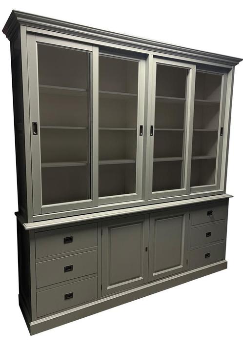 Buffetkast Engels groen -  Engels groen Lopik 240 x 240cm, Huis en Inrichting, Kasten | Buffetkasten, Ophalen of Verzenden