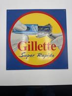 Gillette Super Rapide - Ets Nol - Emaille plaat -
