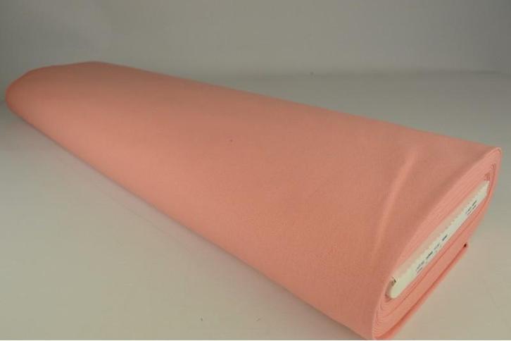 Zalmroze canvas stof  - Goedkoop op 10 of 30 meter rol, Hobby en Vrije tijd, Stoffen en Lappen, 120 cm of meer, 200 cm of meer