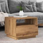 vidaXL Salontafel met LED-verlichting 50x49x40 cm artisan, Huis en Inrichting, Verzenden, Nieuw, Overige houtsoorten, 50 tot 100 cm