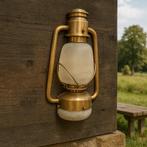 Muurlamp Chester Demi Antiek Messing Binnenverlichting, Huis en Inrichting, Lampen | Wandlampen, Verzenden, Nieuw, Overige materialen