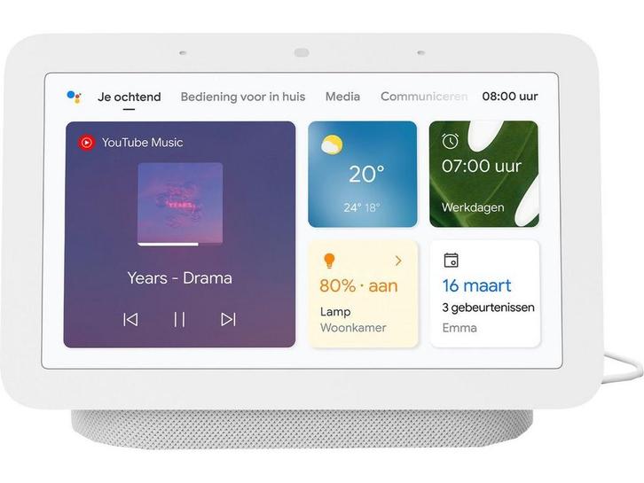 Google Nest Hub (2e gen) - Smart Home Hub - Sleep Sensing -, Audio, Tv en Foto, Luidsprekers, Zo goed als nieuw, Verzenden
