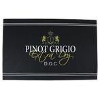 deurmat wijn pinot grigio zwart 75x50cm, Verzenden, Nieuw