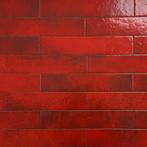 Wandtegel menorca volcanic rood glans vintage craquele, Doe-het-zelf en Verbouw, Tegels, Nieuw, Ophalen of Verzenden, 10 m² of meer