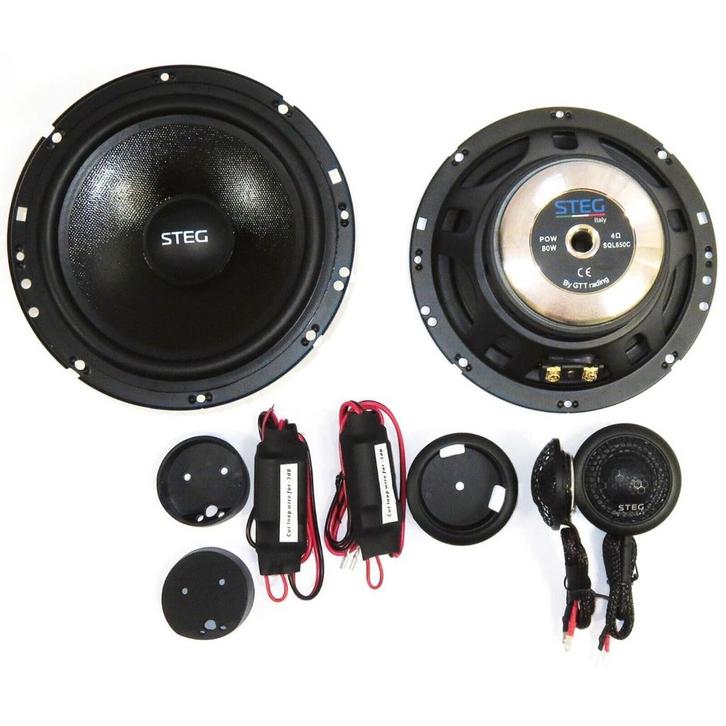 Steg High End 2-way Set: Woofer 165mm + Tweeter 25mm +, Auto diversen, Autospeakers, Nieuw, Verzenden