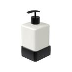 Zeepdispenser Haceka Aline Black 7,4x15,4 cm Aluminium Mat, Ophalen of Verzenden, Nieuw