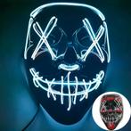 Halloween masker - LED  Wit, Verzamelen, Ophalen of Verzenden, Nieuw