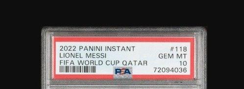 2022 Panini Lionel Messi #118 - PSA 10 - 1 Graded card, Verzamelen, Stickers