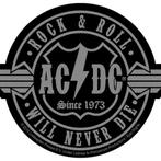 AC/DC - Rock & Roll Will Never Die - patch off. merchandise, Verzamelen, Nieuw, Overige typen, Ophalen of Verzenden