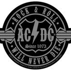AC/DC - Rock & Roll Will Never Die - patch off. merchandise, Verzamelen, Ophalen of Verzenden, Nieuw, Overige typen