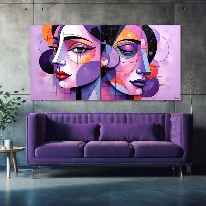 Oskar Rekozi - Abstract People - BigArt - XXL - 1/1 Unique, Antiek en Kunst, Kunst | Designobjecten