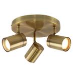 Moderne badkamer plafondlamp messing, Ciara, IP44, Ophalen of Verzenden, Nieuw, Metaal, Modern