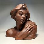 Buste, Art Deco Lady - 30 cm - Keramiek, Antiek en Kunst