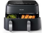 Philips 3000 Series - Dual Airfryer NA351/00 - Dubbele Mand, Verzenden, Zo goed als nieuw
