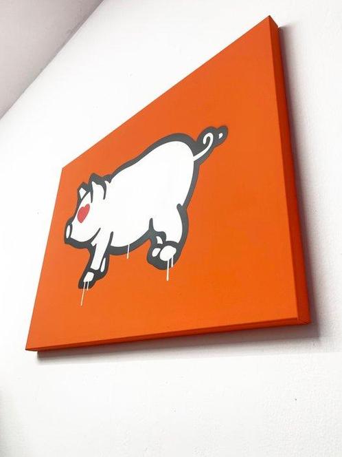 IABO (1980) - Porca Mis€ria - orange version, Antiek en Kunst, Kunst | Schilderijen | Modern