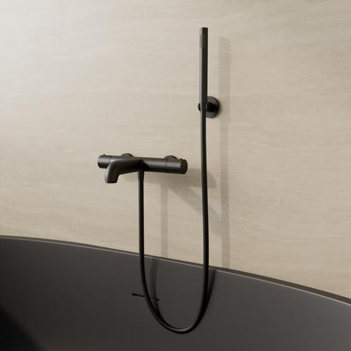 Bad/Douchekraan BWS Colorato Opbouw Thermostatisch Mat Zwart, Doe-het-zelf en Verbouw, Sanitair, Kraan, Nieuw, Ophalen of Verzenden