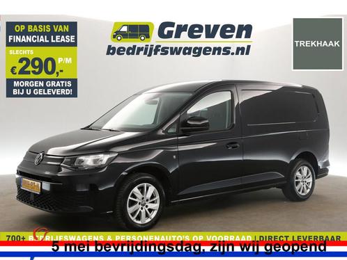 Volkswagen Caddy Maxi 2.0 TDI Cargo L2H1 Airco Cruise €290pm, Auto's, Bestelauto's, Handgeschakeld, Diesel, Zwart, Volkswagen