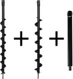 Kibani grondboren  60 mm + 80 mm + verlengstuk (Merken), Ophalen of Verzenden, Nieuw
