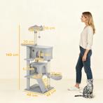 140 Cm Kattenkrabpaal, Meerdere Niveaus, Sisal Krabpalen, Gr, Verzenden, Nieuw