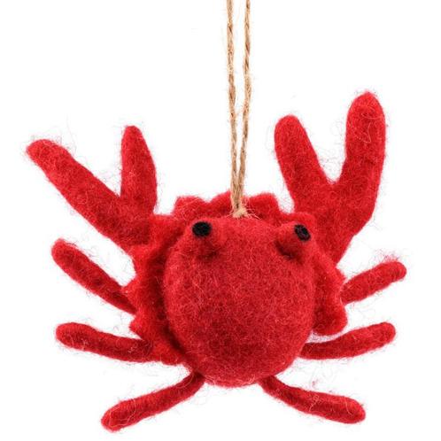 Hanger Wolvilt - Krab Rood - Handmade&Fairmade - Homedeco -, Kinderen en Baby's, Kinderkamer | Inrichting en Decoratie, Nieuw