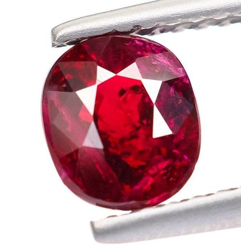 Zonder Minimumprijs Robijn - 1.22 ct - Bellerophon Gemlab -, Sieraden, Tassen en Uiterlijk, Edelstenen