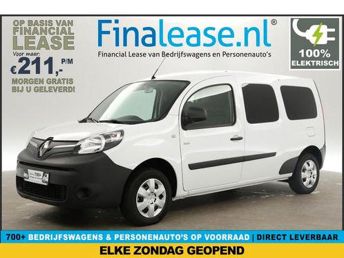 Renault Kangoo Z.E. L2H1 Huur-Accu E-Step 33 kWh AUT €211pm, Auto's, Bestelauto's, Lease, Automaat, Elektrisch, Renault, Wit, Verzenden