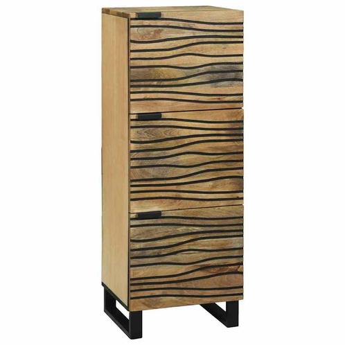 vidaXL Highboard Bruin 40 x 33 x 110 cm massief mangohout, Huis en Inrichting, Kasten | Buffetkasten, Nieuw, Minder dan 50 cm